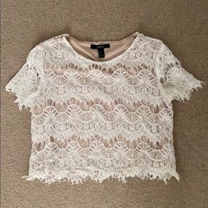 Lace crop top